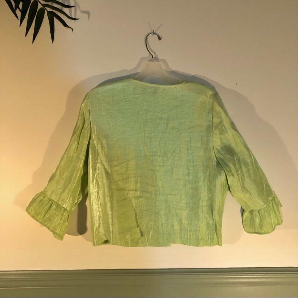 Spring Green Cropped Jacket Med. 8/10 Ruby Rd. - Picture 6 of 6